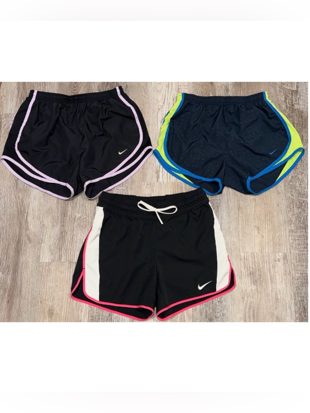 3 Pairs Women's Nike Dri Fit Shorts Size Small